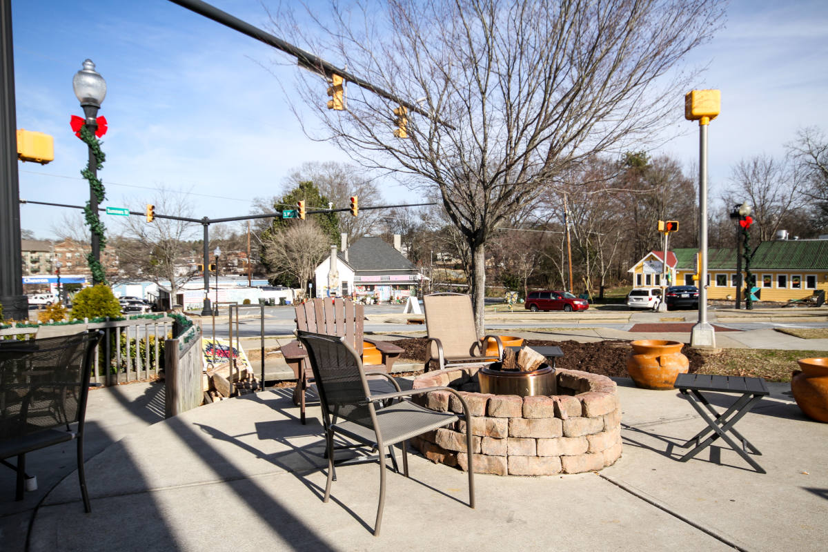 Outdoor sunny patio